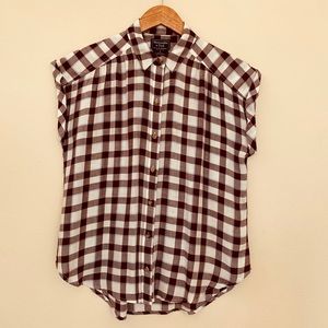 Abercrombie and Fitch plaid short sleeve button up